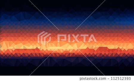 Vector Low poly abstract blue and orange background, trendy, geometric, business luxury polygonal wallpaper Vector Low poly abstract blue and orange background, trendy, geometric, business luxury polygonal wallpaper 112512393