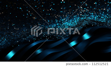 Blue glitter sparkles with a dark background. Perfect for a festive background or holiday card. Blue glitter sparkles with a dark background. Perfect for a festive background or holiday card. 112512521