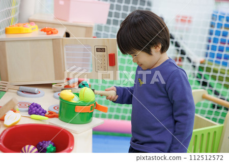 boy playing house boy playing house 112512572