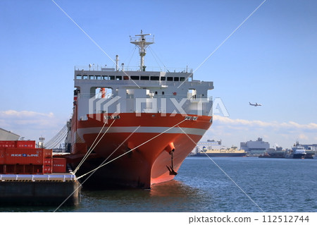 停泊的貨船(東京都江東區有明) 停泊的貨船(東京都江東區有明) 112512744