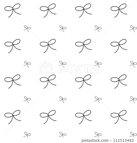 Monochrome ribbon line drawing pattern Monochrome ribbon line drawing pattern 112513483