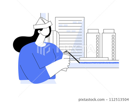 Insulating windows abstract concept vector illustration. Insulating windows abstract concept vector illustration. 112513504