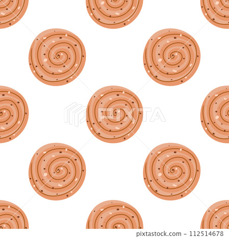 Seamless pattern with sweets. The cookie pattern 112514678