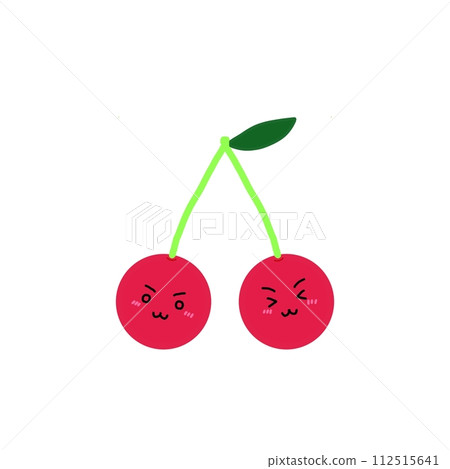 櫻桃的矢量圖解 櫻桃的矢量圖解 112515641