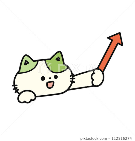 可愛的貓與箭頭 112516274