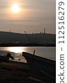 Sunset and a ship 112516279