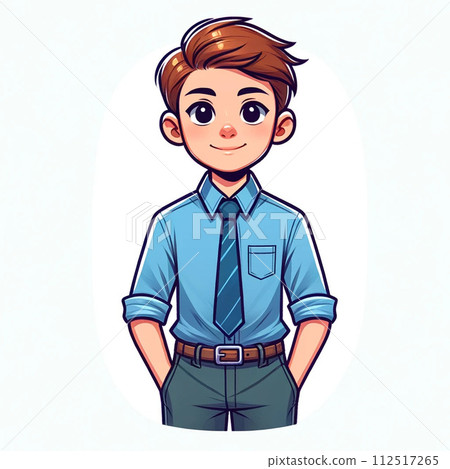 雙手插在口袋裡的男孩 112517265