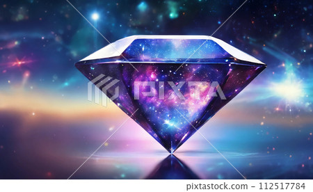 鑽石晶體在太空中閃閃發光 112517784