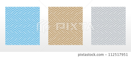 Set of abstract geometric patterns. Seamless vector backgrounds. Colored ornaments Graphic modern patterns Simple lattice graphic design Set of abstract geometric patterns. Seamless vector backgrounds. Colored ornaments Graphic modern patterns Simple lattice graphic design 112517951