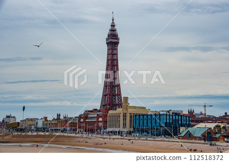 Scenery of the British port town of Blackpool 112518372