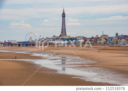 Scenery of the British port town of Blackpool 112518378