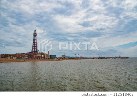 Scenery of the British port town of Blackpool 112518402