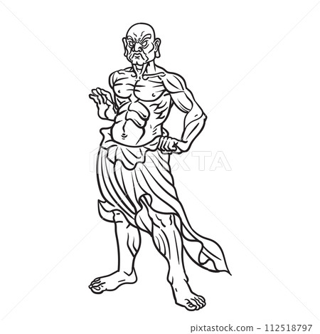 Japanese Nio guardians vector 112518797