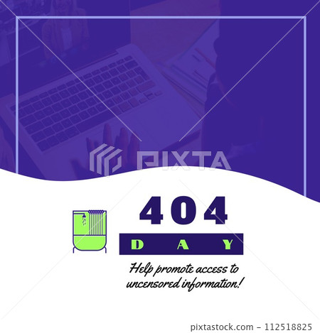 Composition of 404 day text over african american woman using laptop Composition of 404 day text over african american woman using laptop 112518825
