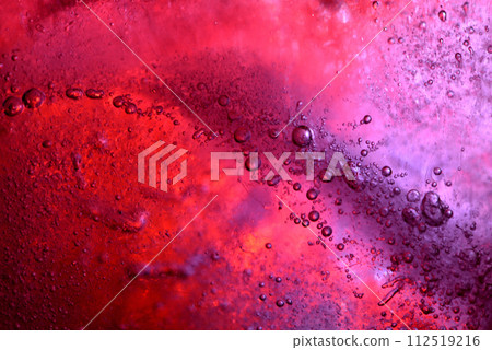 Close-up of red translucent ice crystals Close-up of red translucent ice crystals 112519216