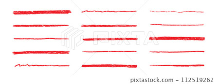 Line underline red crayon brush pencil pen marker paint stroke. Line red brush crayon highlight underline strike color through drawn strikethrough handwritten emphasis squiggle vector swoosh Line underline red crayon brush pencil pen marker paint stroke. Line red brush crayon highlight underline strike color through drawn strikethrough handwritten emphasis squiggle vector swoosh 112519262