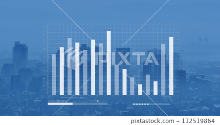 Image of digital data processing over cityscape Image of digital data processing over cityscape 112519864