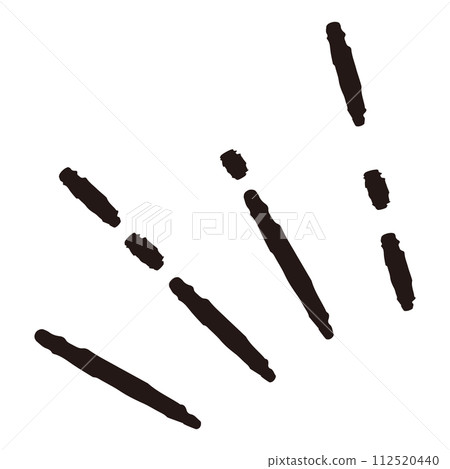 Check mark (black and white) to indicate awareness or emphasis 112520440