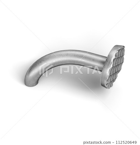 Steel Nail Pin. 3D Illustration. File with Clipping Path. Steel Nail Pin. 3D Illustration. File with Clipping Path. 112520649