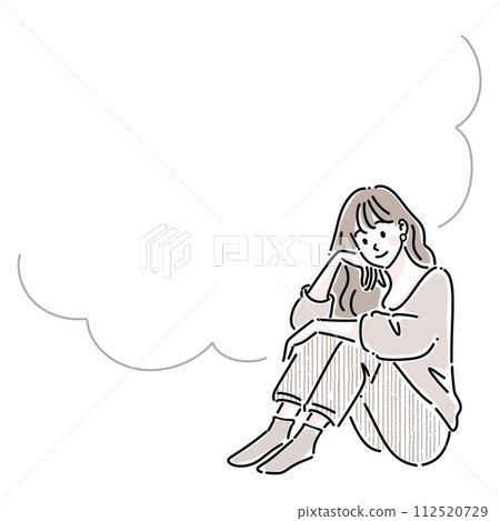 婦女和女孩插畫素材 婦女和女孩插畫素材 112520729