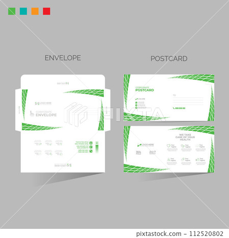 envelope and postcard for any best use 112520802