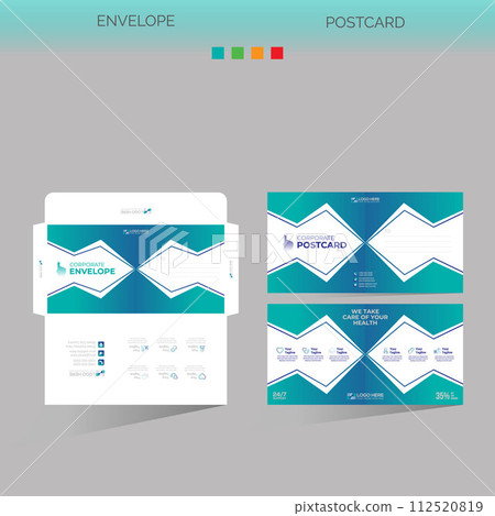 envelope and postcard for any best use 112520819