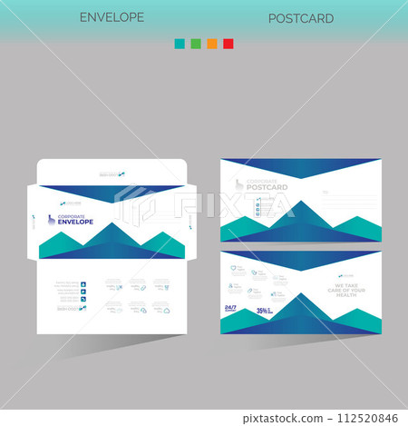 envelope and postcard for any best use 112520846