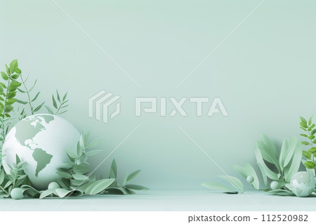 A minimalistic Earth Day background.and eco friendly design. 112520982