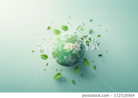 A minimalistic Earth Day background.and eco friendly design. 112520984