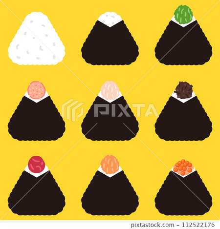 Rice ball illustration set 4 Rice ball illustration set 4 112522176