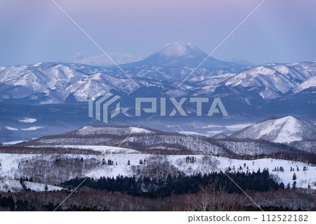 View of Mt. Oakandake from Lake Mashu 112522182