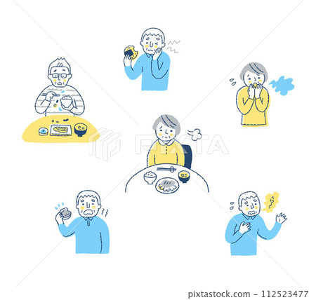 Oral frailty various symptoms set 112523477