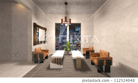 有夜景的客廳 有夜景的客廳 112524048