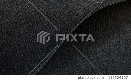 black grained leather surface texture 112524107