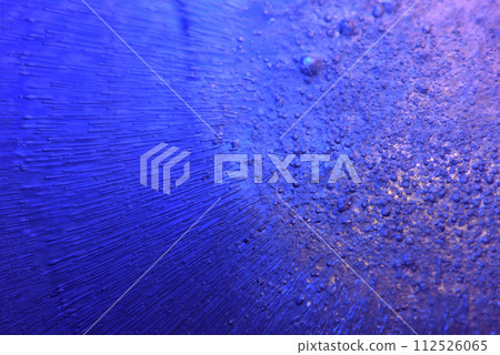 Colorful macro close-up texture under ice Colorful macro close-up texture under ice 112526065