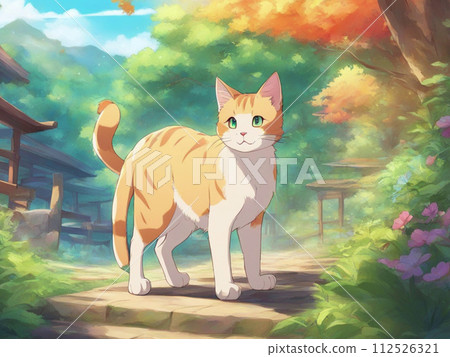 景觀與一隻貓 112526321