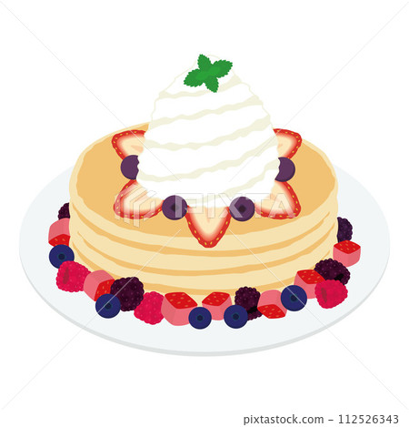 薄煎餅的例證 112526343