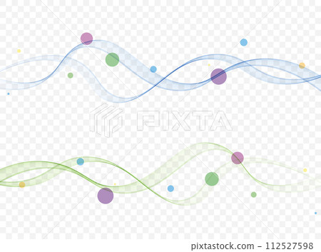 Set of abstract colored waves, transparent wavy lines design. Set of abstract colored waves, transparent wavy lines design. 112527598