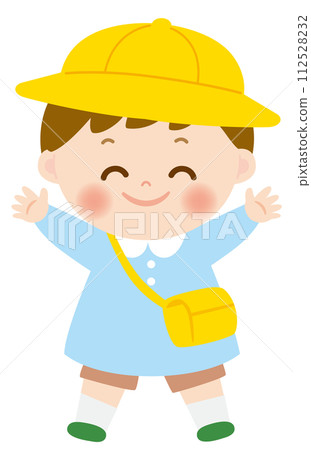 可愛的幼兒園小朋友插畫 112528232