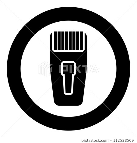 Connector RJ-45 connecter ethernet rj45 internet icon in circle round black color vector illustration image solid outline style 112528509