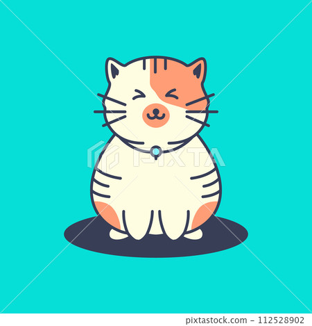 cat pets cute happy colorful mascot cartoon logo vector icon illustration cat pets cute happy colorful mascot cartoon logo vector icon illustration 112528902
