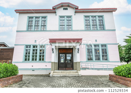 Kitami Mint Memorial Hall on a sunny day in Kitami City, Hokkaido 112529334