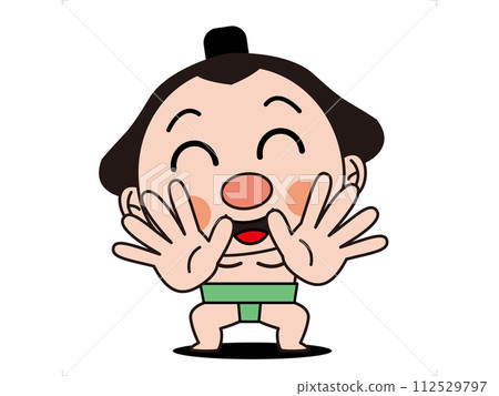 A friendly sumo wrestler 112529797