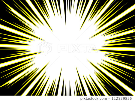 Yellow and black concentrated line background material Yellow and black concentrated line background material 112529836