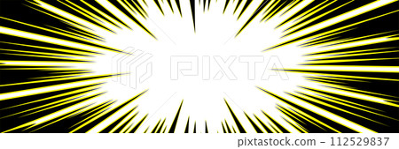 Yellow and black concentrated line background material Yellow and black concentrated line background material 112529837