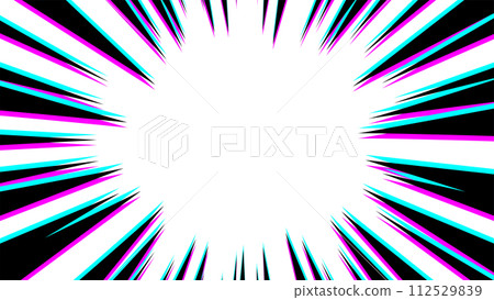 Pop concentrated line background material with misalignment style Pop concentrated line background material with misalignment style 112529839