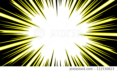 Yellow and black concentrated line background material Yellow and black concentrated line background material 112530623