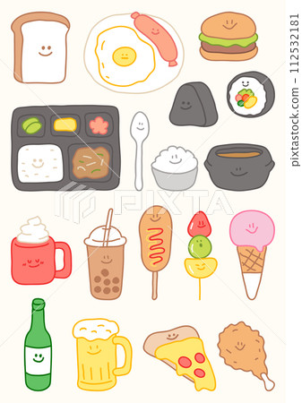 Food, snacks, alcohol, and beverages 112532181