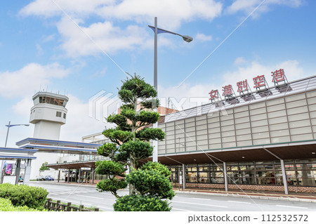 Memanbetsu Town, Hokkaido, Memanbetsu Airport on a sunny day 112532572