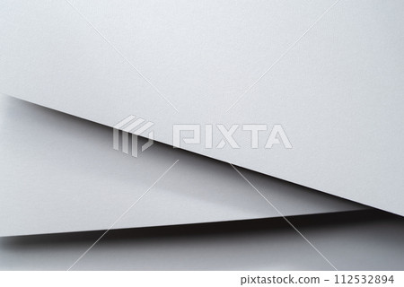 Overlapping white drawing paper 112532894